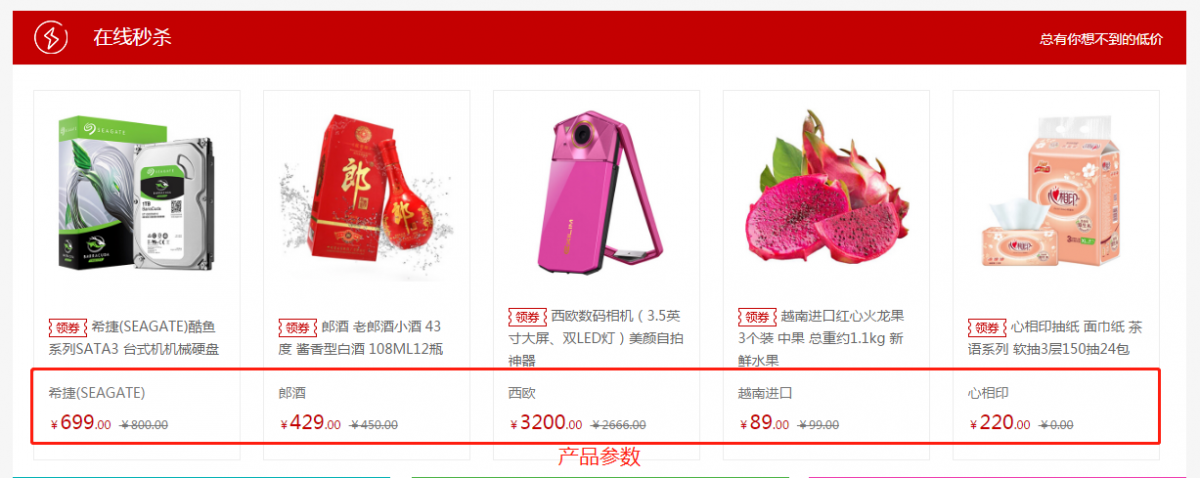 商城產(chǎn)品參數(shù)功能介紹